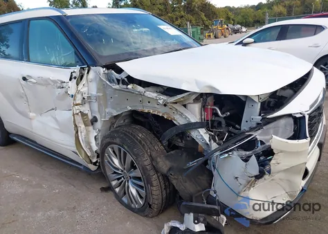 2020 Toyota Highlander Hybrid Platinum из США, поврежденный, VIN 5TDEBRCH5LS008067